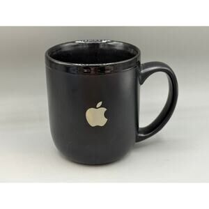 Apple Logo Black Matte Mug Computer Novelty Gift